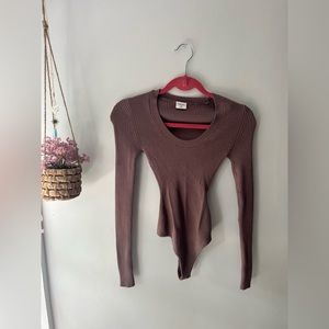 Abercrombie bodysuit, size xxs in brown